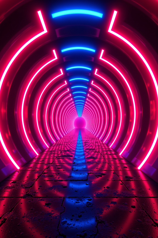 Neon Nexus: Cyberpunk Tunnel Vision