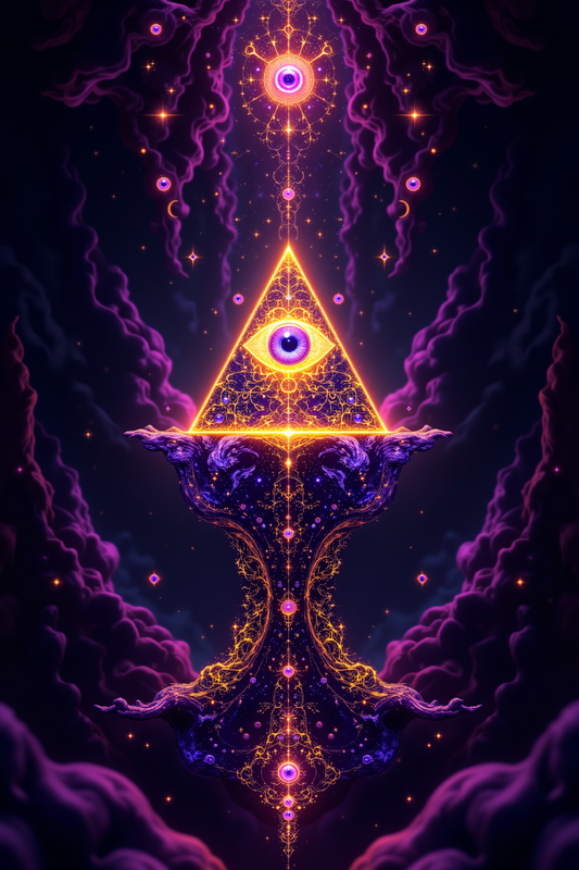Sacred Eye Pyramid: Transcendent Visionary Art