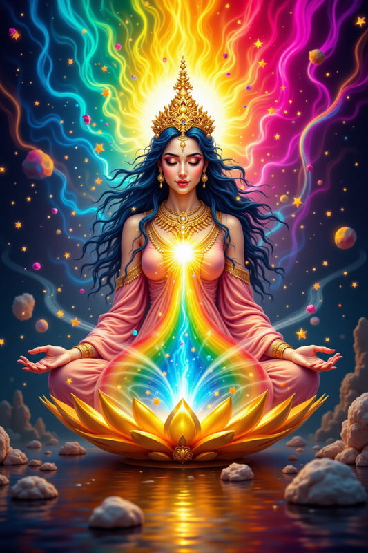 Cosmic Bloom: Radiant Goddess Meditation