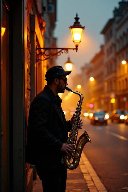 Soulful Saxophone Nights – Urban Jazz Atmosphere