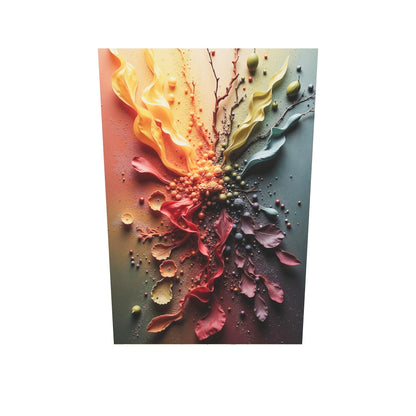 Vibrant Radial Abstract with Organic Textures